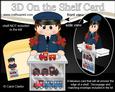 3D on the Shelf Card Kit - Little Train Set Girl Tasha