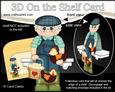 3D on the Shelf Card Kit - Old Man Chicken Farmer Micky