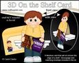3D on the Shelf Card Kit - Little Chocolate Bar Man Ciril