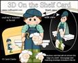3D on the Shelf Card Kit - Little Sheep Farmer Courtney