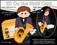 3D on the Shelf Card Kit - Little Tuba Player Man Clay
