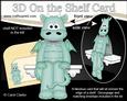 3D on the Shelf Card Kit - Cute Little Friendly Dragon Blaze