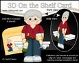 3D on the Shelf Card Kit - White Wine Old Man Johnnie