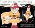 3D on the Shelf Card Kit - Gossip Galz Cupcake Cassie