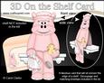 3D on the Shelf Card Kit - Cute Little Bathtime Hilda Hippo