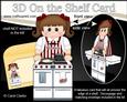 3D on the Shelf Card Kit - Cute Little Cook Katheryn