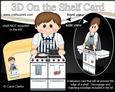 3D on the Shelf Card Kit - Cute Little Cook Gregg