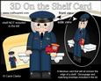 3D on the Shelf Card Kit - Little Engine Driver Blanche