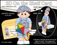 3D on the Shelf Card Kit - Little Kite Flying Toddler Rhett
