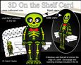 3D on the Shelf Card Kit - Little Friendly Skeleton Mcrib
