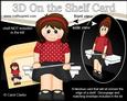 3D on the Shelf Card Kit - Little Flute Player Heidi