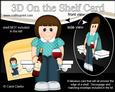 3D on the Shelf Card Kit - Red Wine Drinker Lady Tessa