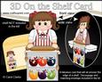 3D on the Shelf Card Kit - Little Bake Off Girl Tiffani