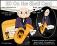 3D on the Shelf Card Kit - Little Old Man Tuba Player Hans