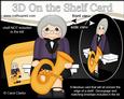 3D on the Shelf Card Kit - Little Old Lady Tuba Player Inga
