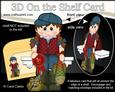 3D on the Shelf Card Kit - Fishing 1st Prize Girl Jules