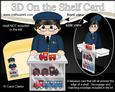 3D on the Shelf Card Kit - Little Train Set Man Nicolas