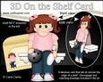 3D on the Shelf Card Kit - 10 Pin Bowling Girl Clarinda