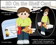 3D on the Shelf Card Kit - Take Away Pizza Night Man Parry