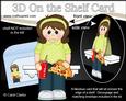 3D on the Shelf Card Kit - Take Away Pizza Night Lady Pansy