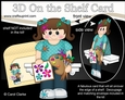 3D On the Shelf Card Kit - Little Artist Lorena is being very creative in the Studio