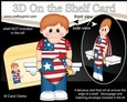 3D On the Shelf Card Kit - Patriotic Stars & Stripes Caden is Celebrating 4th July