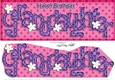 Large DL Birthday GRANDDAUGHTER Flowers 3D decoupage