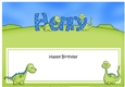 Large DL Birthday HENRY Dinosaurs insert