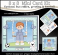8 x 8 Cute Little Toddler is Swinging High Mini Kit with 3d Decoupage