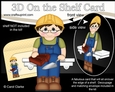 3D On the Shelf Card Kit - Little Workman Bricklayer Milton