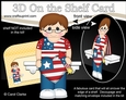 3D On the Shelf Card Kit - Patriotic Stars & Stripes Rylan is Celebrating 4th July