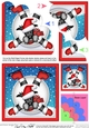 Christmas Oops Hamish Scottie Dog meets a Snowball Shell Edged Stacker