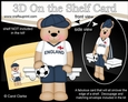 3D On the Shelf Card Kit - Little Football Freddy Teddy Plays for England