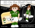 3D On the Shelf Card Kit - Little Footballer Aisling Plays for Northern Ireland