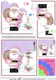 Christmas Santa at the Noth Pole with his sack and presents Shell Edged Stacker