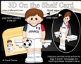 3D On the Shelf Card Kit - Little Footballer Jeremie Plays for France