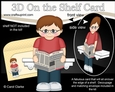 3D On the Shelf Card Kit - Shelton reads about The Worlds Best Grandad in the Paper
