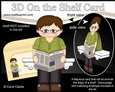 3D On the Shelf Card Kit - Coleman reads about The Worlds Best Grandad in the Paper