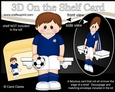3D On the Shelf Card Kit - Little Footballer Clemente