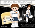 3D On the Shelf Card Kit - Little Footballer Garrick Plays for Germany