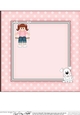 8 x 8 Cute Little Girl is Swinging High matching square insert Panel