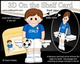 3D On the Shelf Card Kit - Little Footballer Vincenzo Plays for Italy