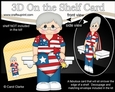 3D On the Shelf Card Kit - Patriotic Stars & Stripes Braxton is Celebrating 4th July