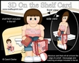 3D On the Shelf Card Kit - Little Jet Setter Jeanett is off on Holiday