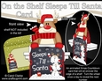 On the Shelf Sleeps Till Santa Card Kit - Christmas Rudolph