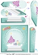 Christmas Tree Snowglobe Fan Pyramage Topper