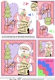 Christmas Santa is checking his list Shell Edged Corner Side Stacker