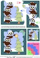 Christmas Little Hoot Owls Dress the Christmas Tree Shell Edged Stacker