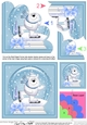 Christmas Ben Polar Bear goes Skating Snowglobe Shell Edged Corner Stacker