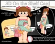 3D On the Shelf Card Kit - Cute Little Girl Kizzy is spending the Day on the Beach